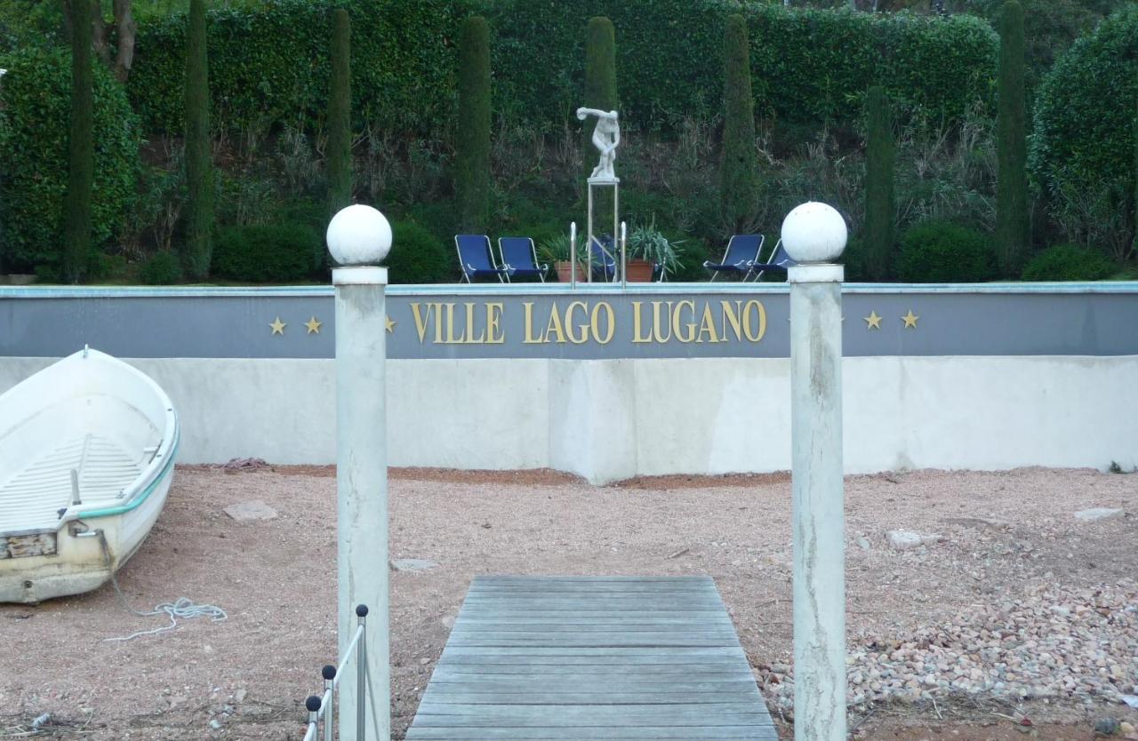 Ville Lago Lugano Porto Ceresio Exterior foto