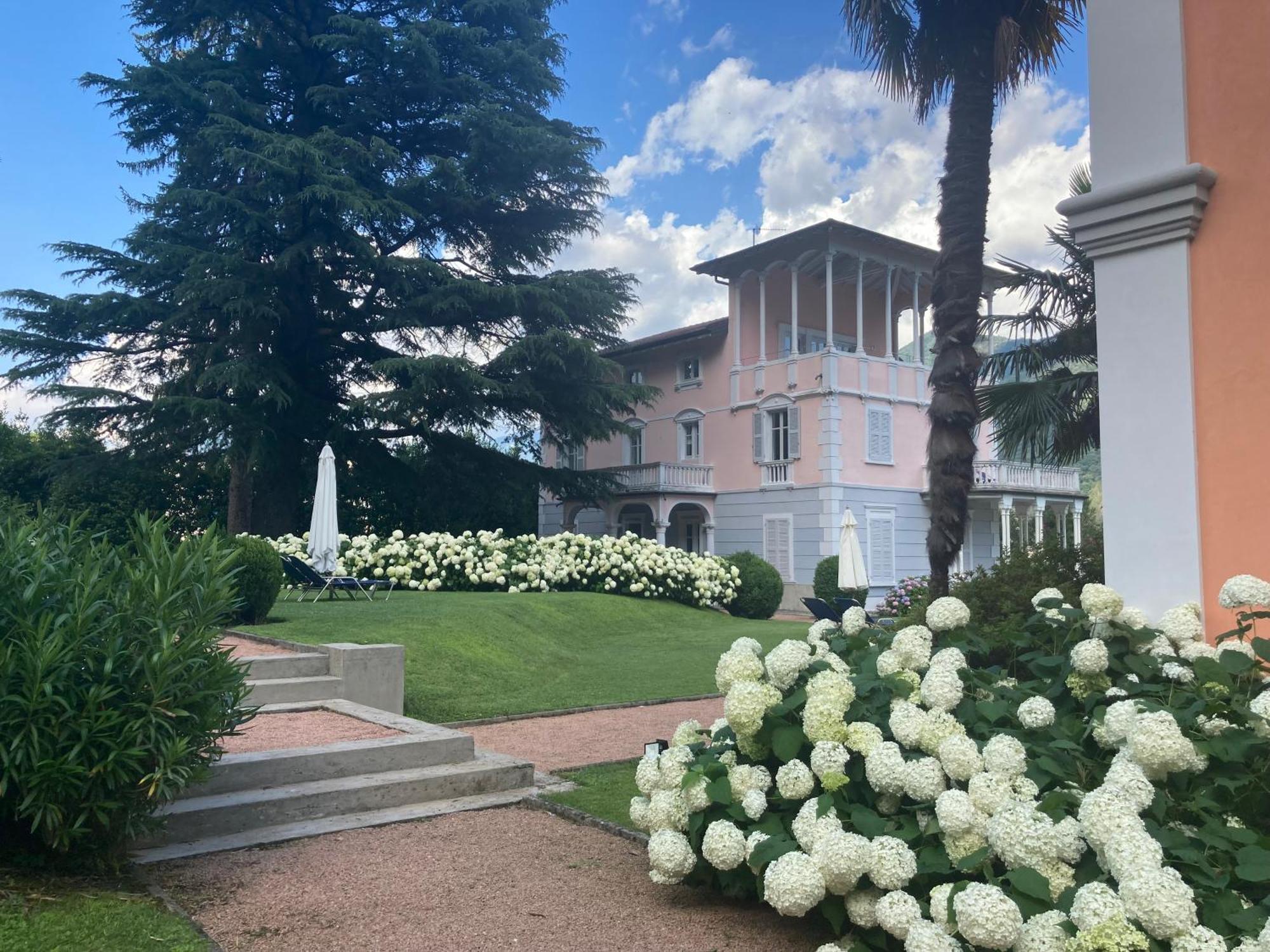 Ville Lago Lugano Porto Ceresio Exterior foto